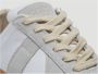 Maison Margiela Witte Leren Sneakers met Grijze Suède Inzetstukken White - Thumbnail 12