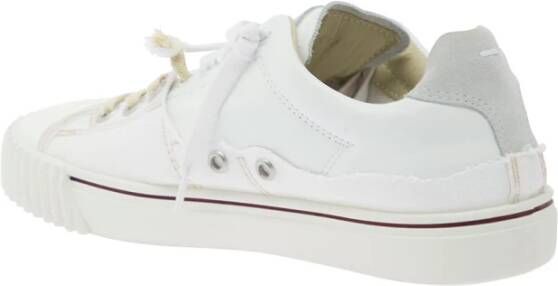 Maison Margiela Witte Stoffen Sneakers voor Modieuze Vrouwen Wit Dames