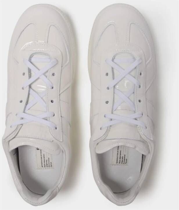 Maison Margiela Tijdloze witleren replica sneakers Wit Dames