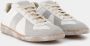 Maison Margiela Witte Sneakers met Grijze Suede Inzetstukken White Heren - Thumbnail 2