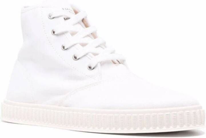 Maison Margiela Verhoog je sneaker game met Numbers Logo Hi-Top Sneakers Wit Heren