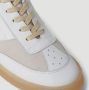 MM6 Maison Margiela Witte Leren Sneakers met Beige Patches Wit - Thumbnail 12