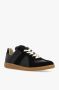Maison Margiela Zwarte Replica Leren Sneakers Black - Thumbnail 4