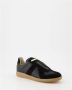 Maison Margiela Zwarte Replica Leren Sneakers Black - Thumbnail 6