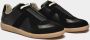 Maison Margiela Replica Leren Sneakers met Suède Inzetstukken Black Heren - Thumbnail 8