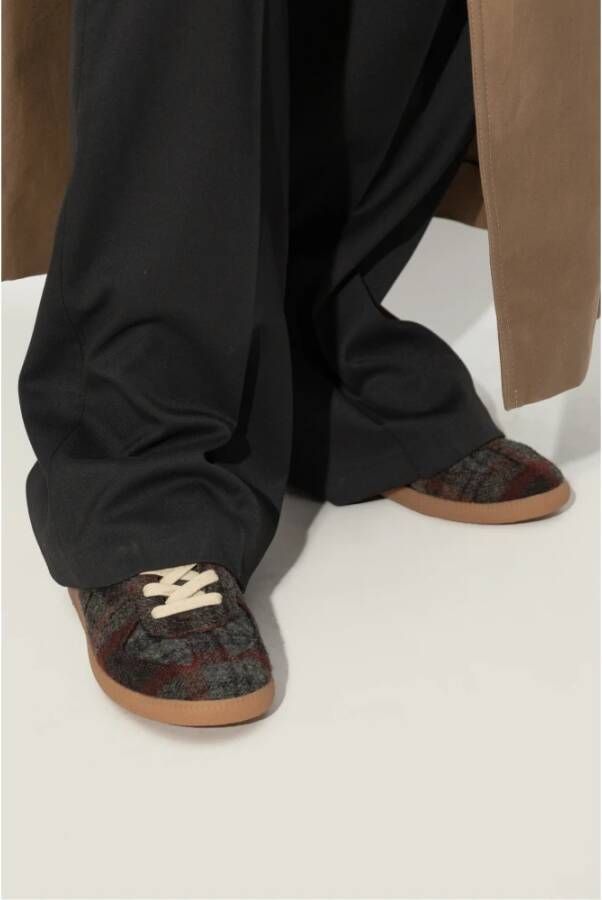 Maison Margiela Sportschoenen met ruitpatroon Gray Dames