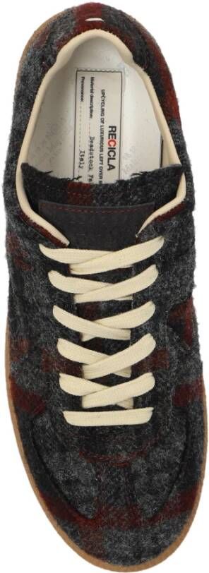 Maison Margiela Sportschoenen met ruitpatroon Gray Dames
