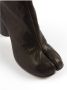 Maison Margiela Tabi Teen Kalfsleren Enkellaarzen met Cilindrische Hak Black Dames - Thumbnail 4