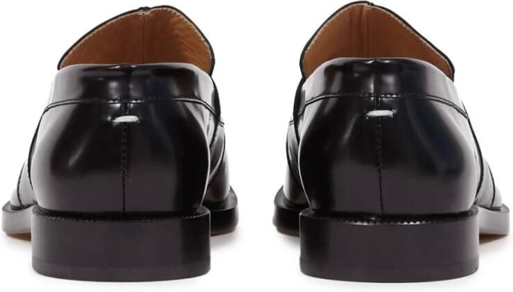 Maison Margiela Tabi Mocassin Zwarte Leren Schoen