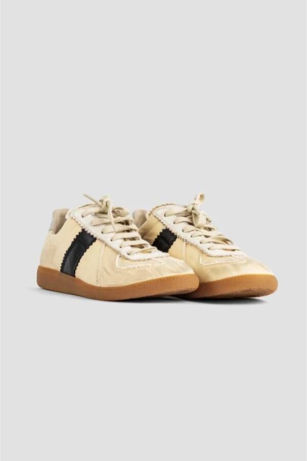 Maison Margiela Vintage Katoenboor Sneakers Beige Dames