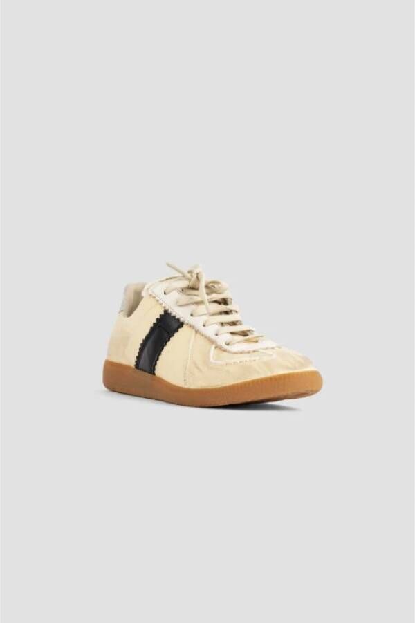 Maison Margiela Vintage Katoenboor Sneakers Beige Dames