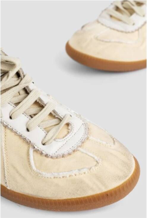 Maison Margiela Vintage Katoenboor Sneakers Beige Dames