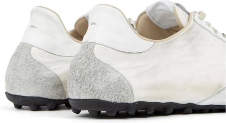Maison Margiela Vintage Leren Sneakers met Iconische Hiel White Heren