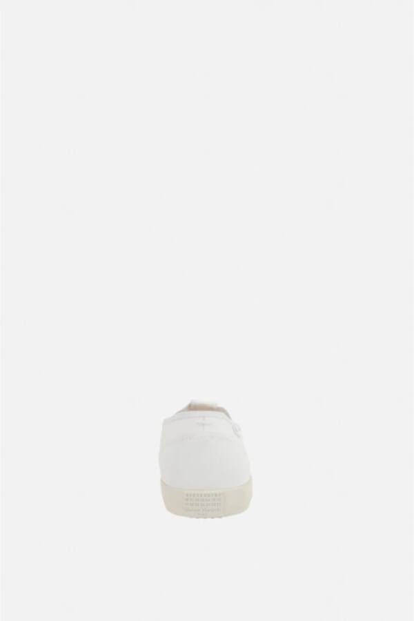 Maison Margiela Witte Canvas Split-Toe Sneakers White Dames