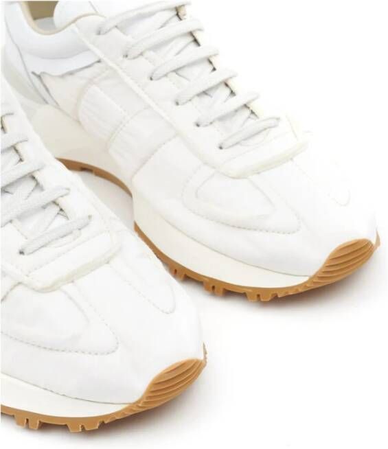 Maison Margiela Witte Logo Lage Sneakers
