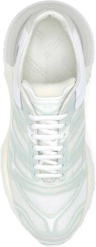 Maison Margiela Witte Mesh Rubber Sneakers White Heren