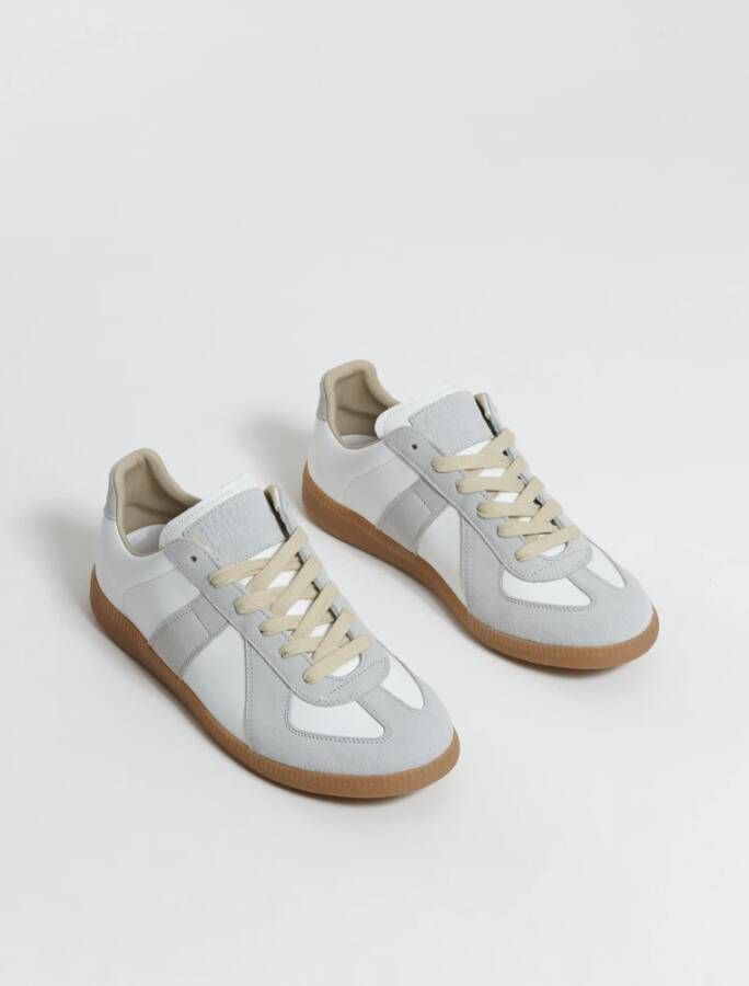 Maison Margiela Witte Replica Leren Sneakers White Heren