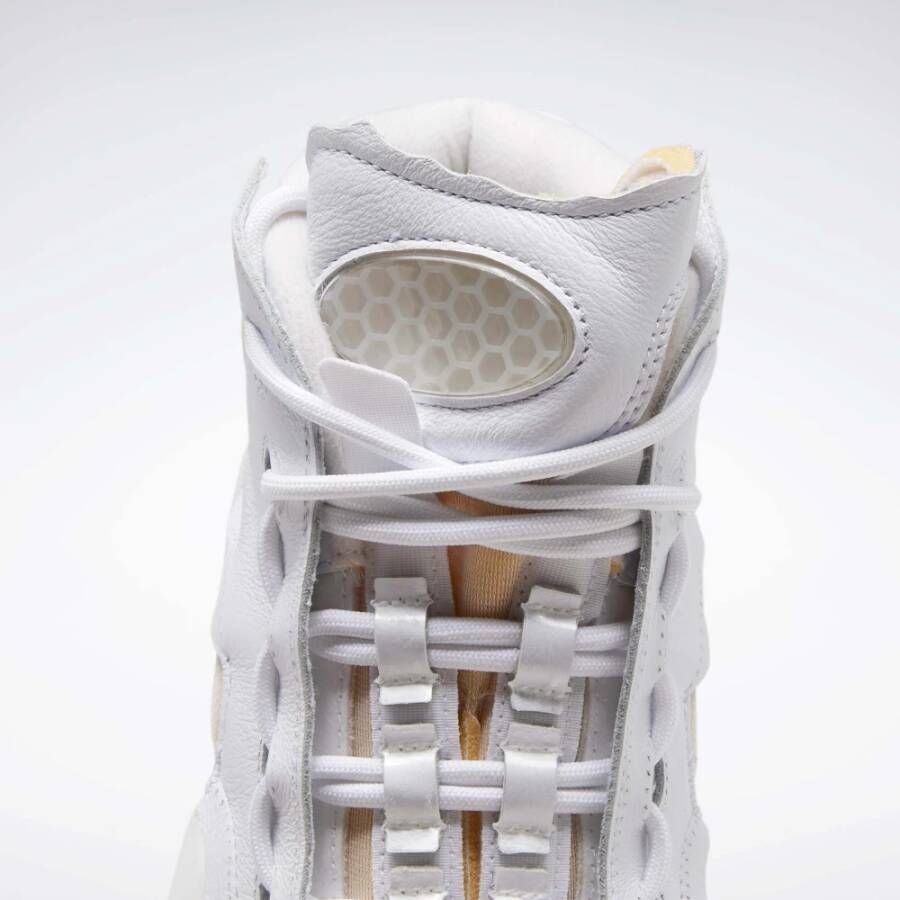 Maison Margiela Witte Scheur Deconstructed High Top Sneakers White Dames