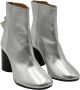 Maison Margiela Zilver Metallic Leren Enkellaarzen Grijs Dames - Thumbnail 6