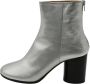 Maison Margiela Zilver Metallic Leren Enkellaarzen Grijs Dames - Thumbnail 7