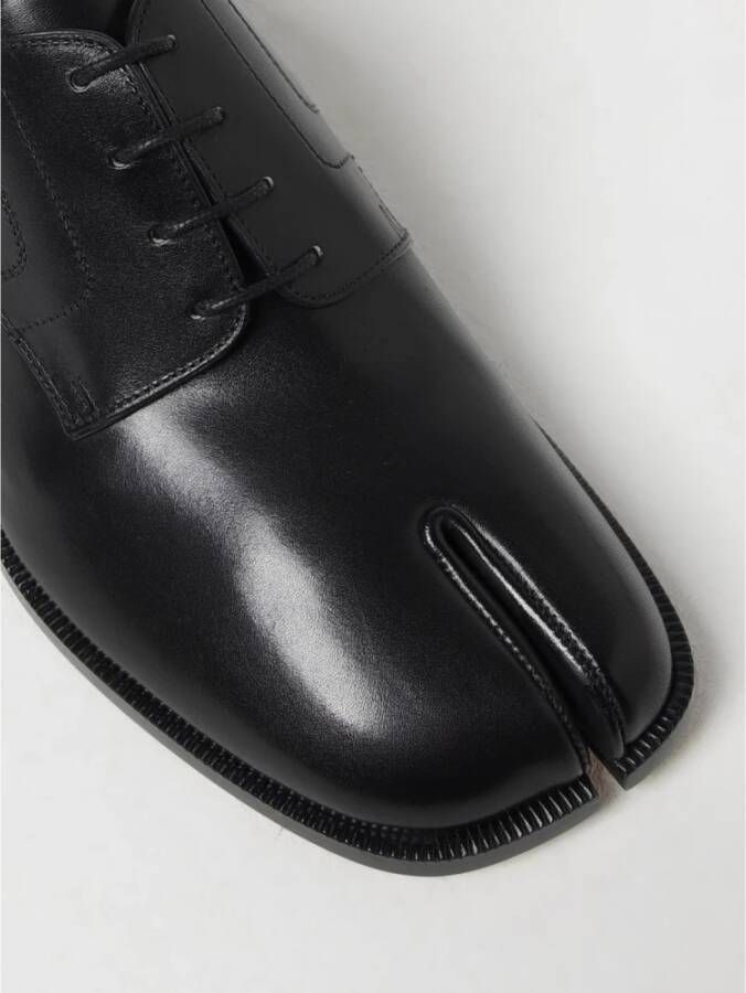 Maison Margiela Zwarte Brogue Split Toe Oxford Schoenen