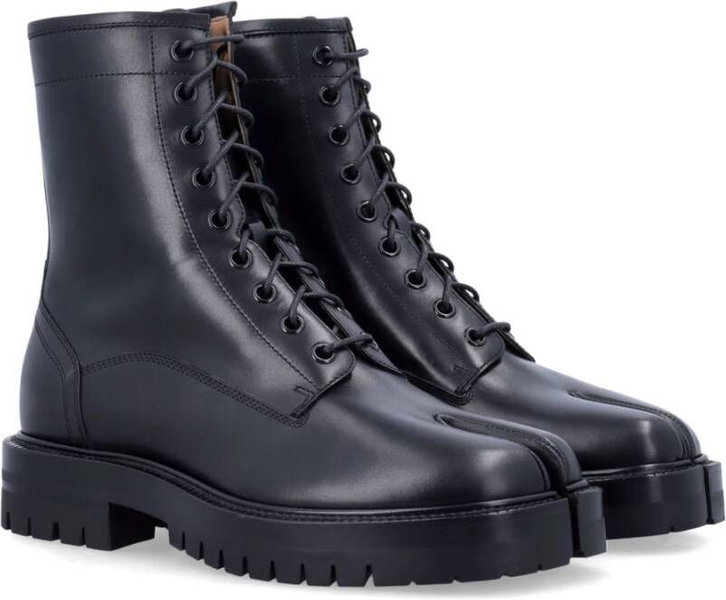 Maison Margiela Zwarte Gesloten Tabi Laarzen Aw24 Black Dames