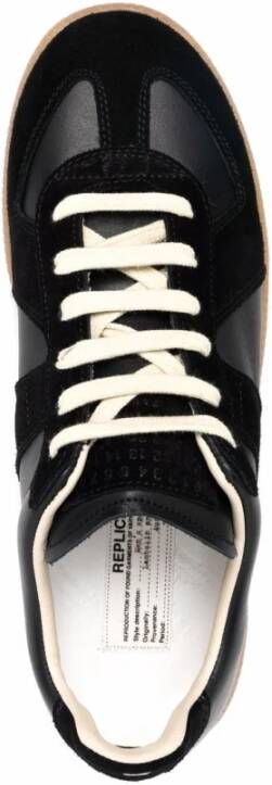 Maison Margiela Zwarte Replica Sneakers met Logo Black Dames