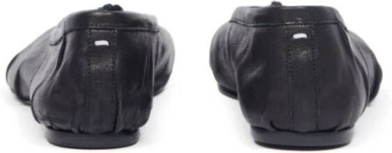 Maison Margiela Zwarte platte schoenen met Tabi-teen Black Dames