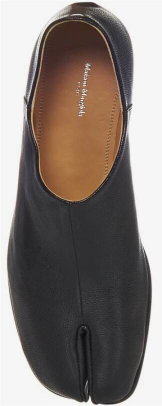 Maison Margiela Zwarte Leren Split-Teen Loafers