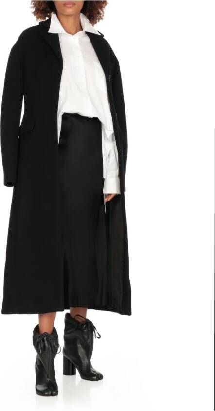 Maison Margiela Zwarte Tabi Balloon Enkellaarzen Black Dames