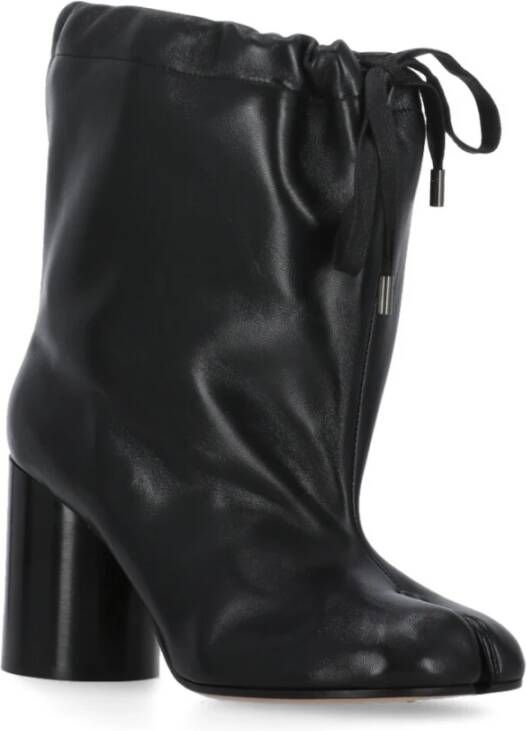 Maison Margiela Zwarte Tabi Balloon Enkellaarzen Black Dames