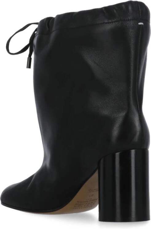 Maison Margiela Zwarte Tabi Balloon Enkellaarzen Black Dames