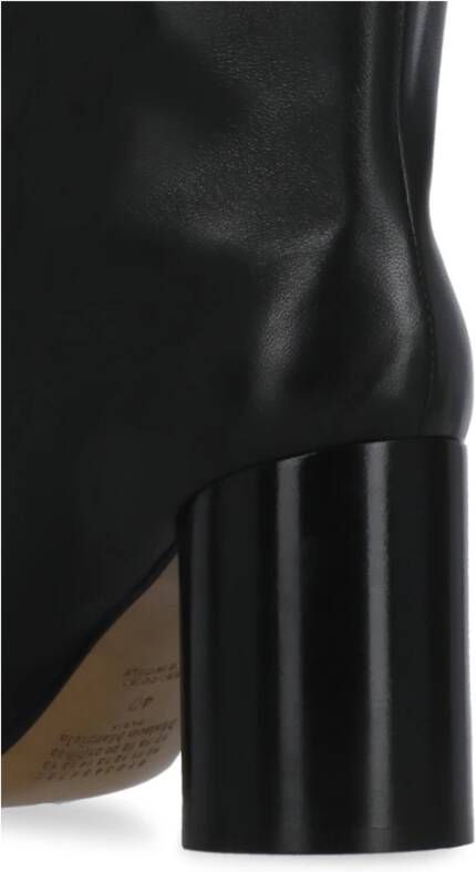 Maison Margiela Zwarte Tabi Balloon Enkellaarzen Black Dames