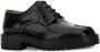 Maison Margiela Zwarte Leren Tabi Veterschoenen - Thumbnail 2