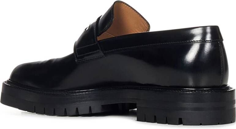Maison Margiela Zwarte Loafer Schoenen met Chunky Lug Zool Black Heren