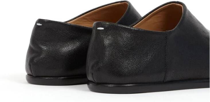 Maison Margiela Zwarte platte schoenen met Tabi-snede Black Heren