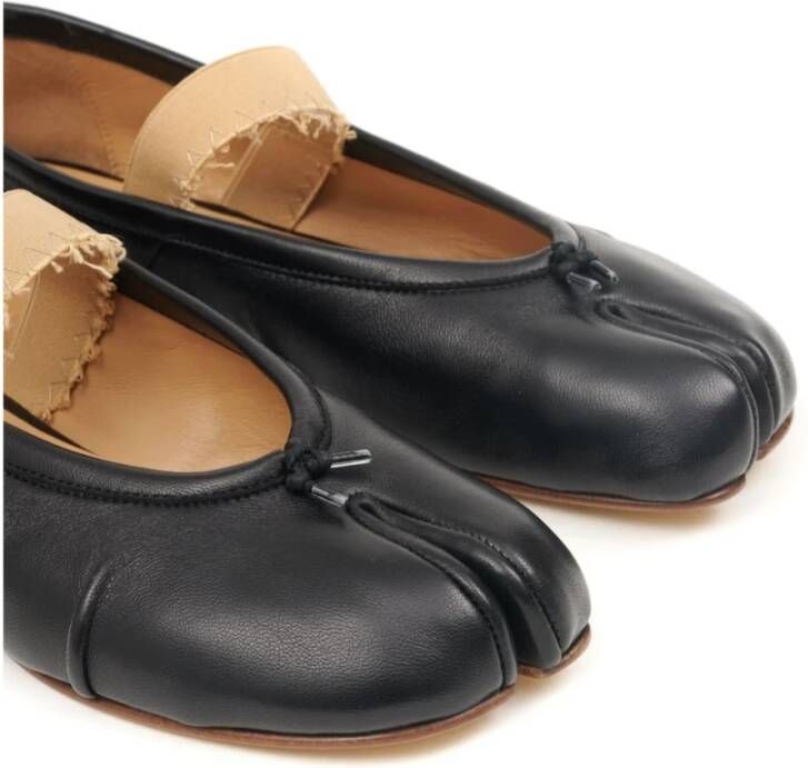 Maison Margiela Zwarte platte schoenen Black Dames