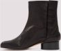 Maison Margiela Zwarte Leren Laarzen met Tabi Split-Teen Vorm Zwart Dames - Thumbnail 7