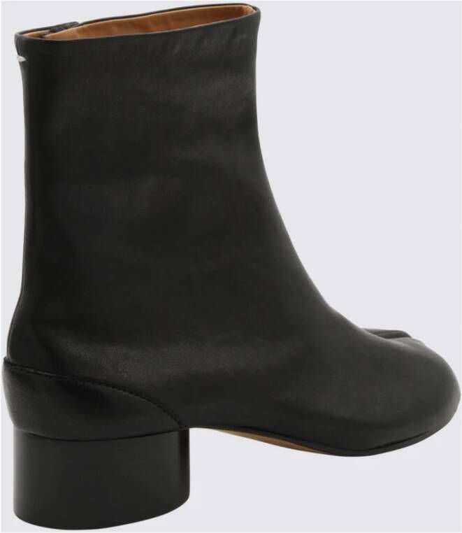Maison Margiela Zwarte Tabi-laarzen met zijrits Black Dames