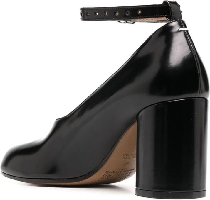 Maison Margiela Zwarte Tabi Patentleren Pumps Black Dames