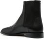 Maison Margiela Zwarte Tabi Teen Leren Laarzen - Thumbnail 2