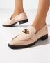 Maison Skorpios Roze Brooklyn loafers met gouden detail - Thumbnail 2