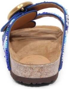 Maliparmi Beaded Ciabatta Slippers
