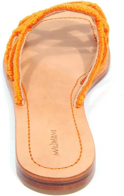 Maliparmi Beaded Slippers met Ciabatta Stijl