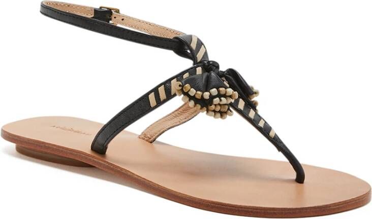 Maliparmi Flat Sandals Black Dames