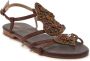 Maliparmi Flat Sandals Brown Dames - Thumbnail 2