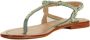 Maliparmi Flat Sandals Green Dames - Thumbnail 2