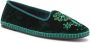 Maliparmi Velvet Ballerina Schoenen Green Dames - Thumbnail 2