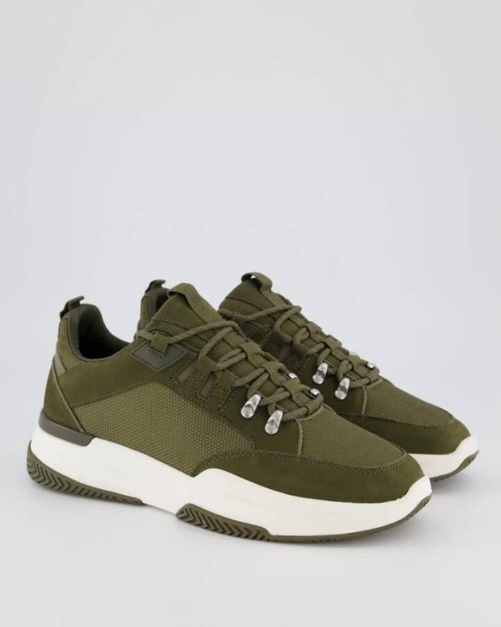 Mallet London Reflecterende Heren Sneakers Green Heren