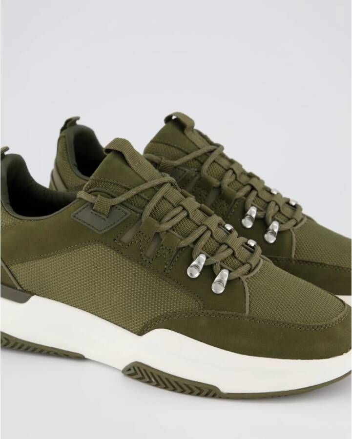 Mallet London Reflecterende Heren Sneakers Green Heren